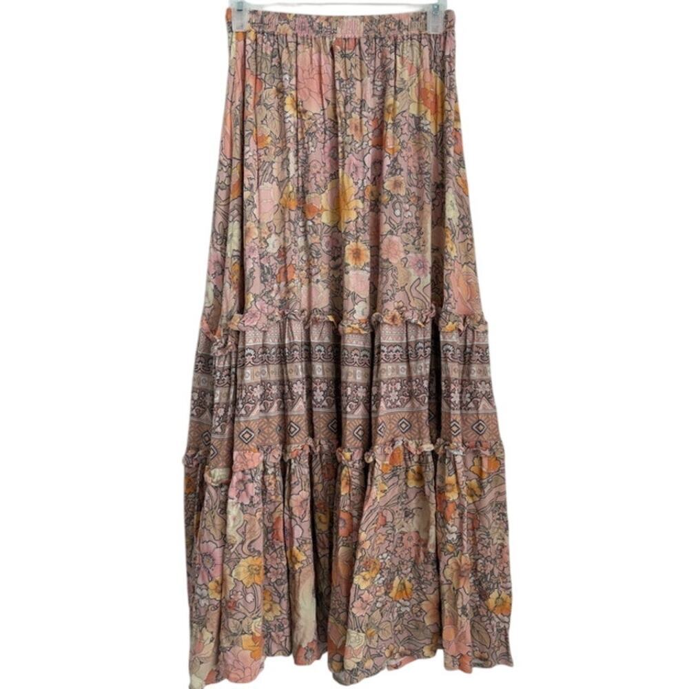 SPELL Amethyst Maxi Skirt In Blush Size Small - Picture 3 of 6